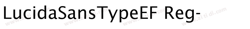 LucidaSansTypeEF Reg字体转换